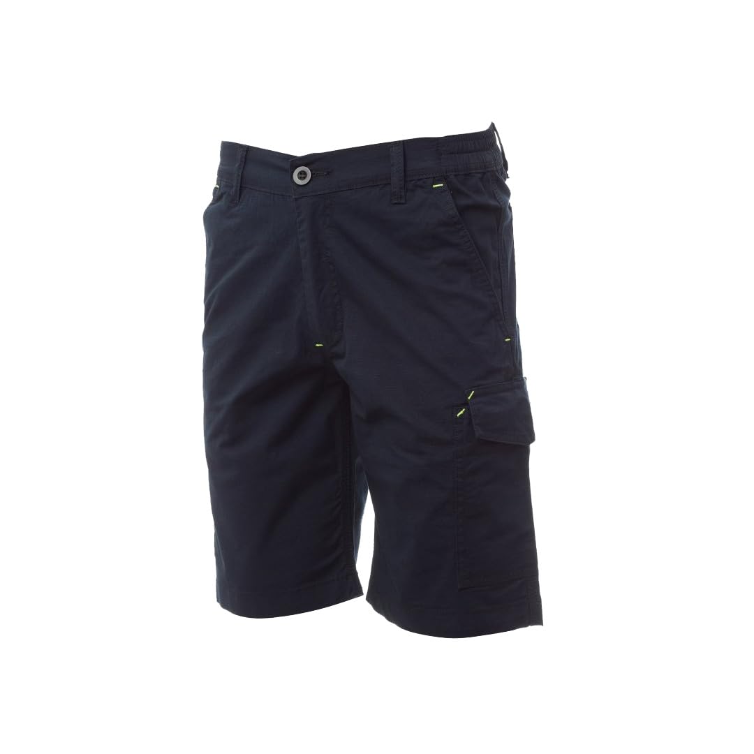 PAYPER Bermuda de travail pour homme confortable Short de travail multipoches fermeture éclair et bouton