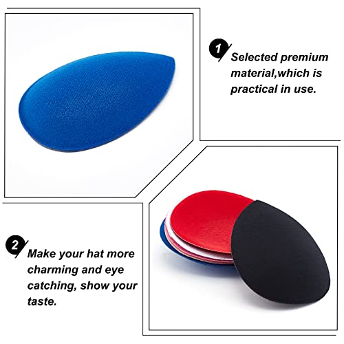 FINGERINSPIRE 6 Colors Teardrop Fascinator Hat Base 12.7x10cm EVA Millinery Base Cocktail Hats Making Base - Image 4