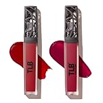 The Lip Bar - Nonstop Liquid Matte Lipstick 2-Pack, Bawse Lady (Blue Red) + Rich Auntie (Deep Berry) - High Pigment - One Swipe - Long Lasting - Jojoba Oil & Vitamin E - Vegan - .24 fl oz