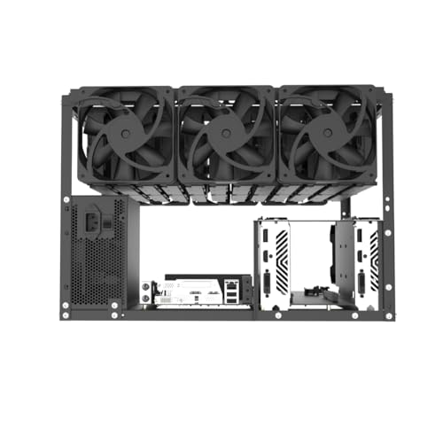 Image of 24+4 HDD Open Air PC Case DIY Test Bench Frame with 3.5 Inch Hard Drive Holders for Crypto Mining, Chia Farming XCH FIL BHD, NAS Storage Case