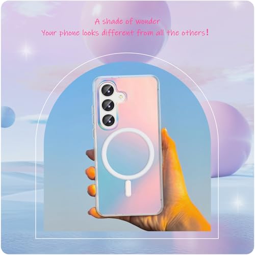 Coque Samsung S23 FE antichoc transparente et holographique