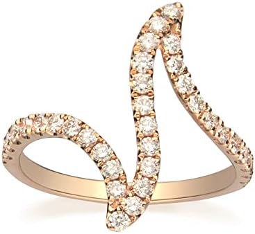 Gin &amp; Grace 10K Rose Gold Natural White Diamond Ring for women | Ethically, authentically &amp; organically sourced hand-crafted jewelry for her | Diamond Ring for women.