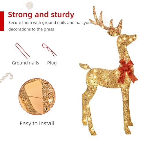 3 Piece LED Deer Family product image