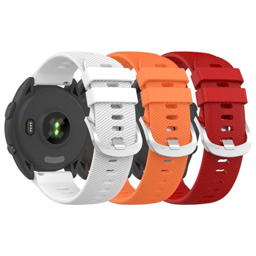 �Ή�Garmin Forerunner 165�X�}�[�g�E�H�b�` �����o���h �X�|�[�c�o���h �����x���g �V���R���� Garmin Forerunner 165 Music�ƌ݊���������܂� �_�炩�� �ʋC�h�� �j�� ���� ���F�I�� (�z���C�g+�I�����W+��