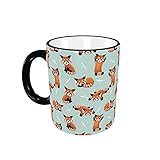 Red Panda Bears Coffee Mug for Women 11 oz Funny Novelty Ceramic Tea Milk Cup for Girl Office Home...