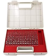 TEXALAN 190 PCS M1 0.061''-0.250'' Steel Pin Gage Set Minus for Measuring Holes
