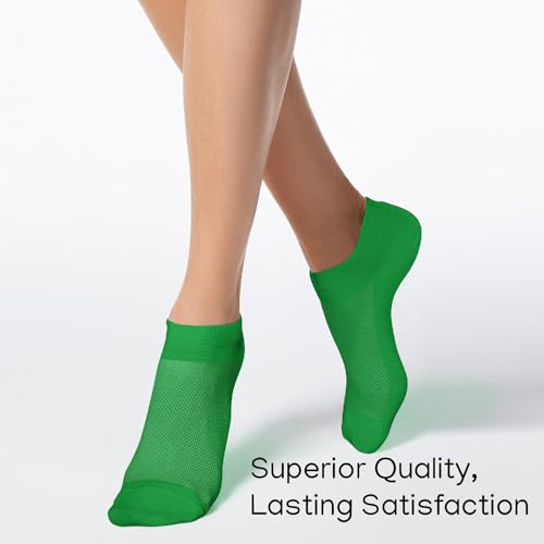 Image of Duna Ankle Socks for Womens - Ultra Thin Breathable Cotton Sport Socks - Athletic, Running, Low Cut, No Show (4 and 6 pairs)