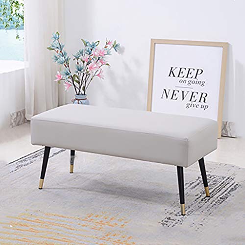Banc à chaussures et tabouret long multifonctionnel de 100 cm - 6