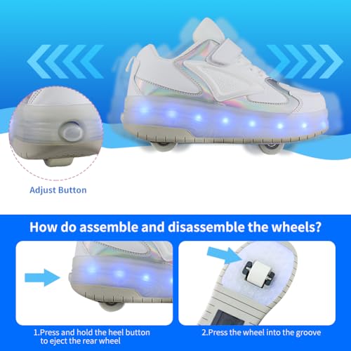 Yogeeft Roller Shoes With Wheel For Girls Boys thumb #3