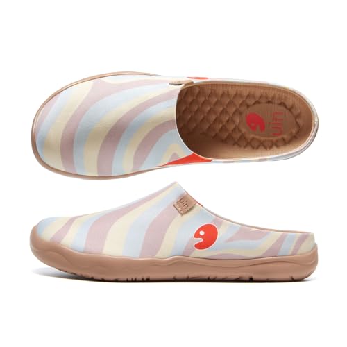 UIN Women's Slip On Shoes Colorful Comfortable Lightweight Art Travel Sneakers Casual Loafers