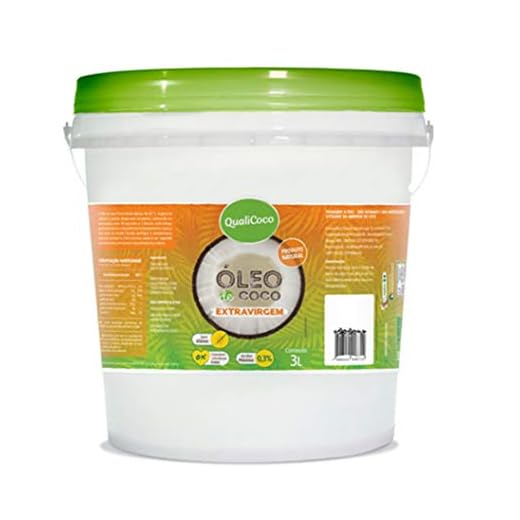 Óleo de Coco Extra Virgem Balde 3L QualiCoco