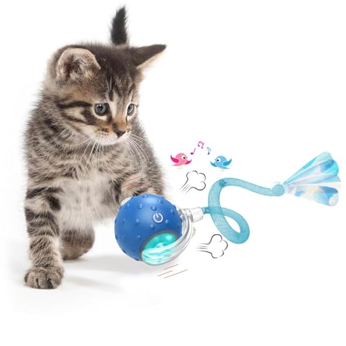 Interactive Cat Toy Ball Cat Toys for Indoor Cats Adult Cat Toy Smart Cat Ball Toy for Cats Motion Sensor Smart Pet Ball