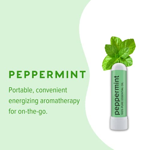 Moxē Peppermint Essential Oil Nasal Inhaler, Therapeutic No-Mess Aromatherapy, Cooling, Refreshing, Invigorating, Uplifts Mood And Positivity, Pure And Undiluted, Made In Usa (3 Pack) #TOP4
