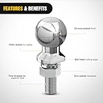 Nilight-2-Inch-Diameter-Chrome-Trailer-Hitch-Ball-3500-lbs-34-x-1-34-Inch-Shank-Universal-Fit-Gray-2-Years-Warranty