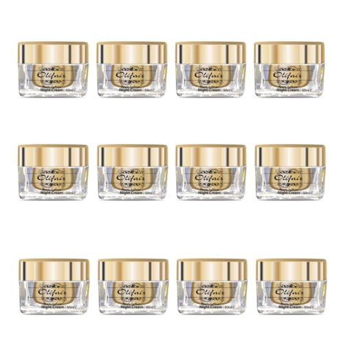 Image of Olifair Pearls Saffron Night Cream for Men and Women ,Skin Whitening and Dark Spot Removal-50 g (Pack of 12)