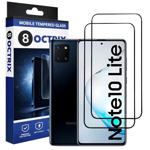 Image of Military-Grade Tempered Glass for Samsung Galaxy M51 / A71 / M62 / F62 / Note 10 Lite / A81 / A91 with Edge to Edge Coverage - Case Friendly & Bubble-Free Installation Kit (Pack Of 2)