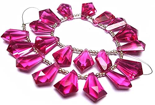 Quartz rose fuchsia en briolettes pour créer vos colliers d'été élégants