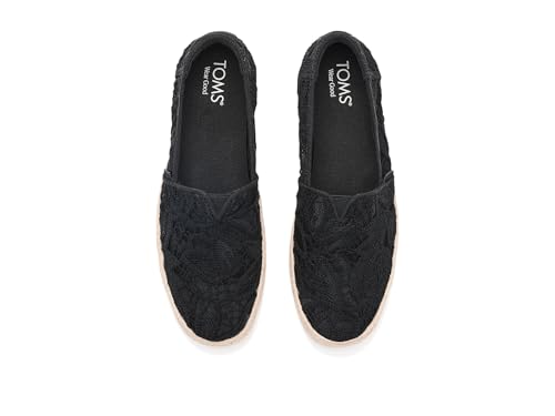 Image of TOMS Women's Valencia Platform Espadrille, Textile Upper, OrthoLite Insole