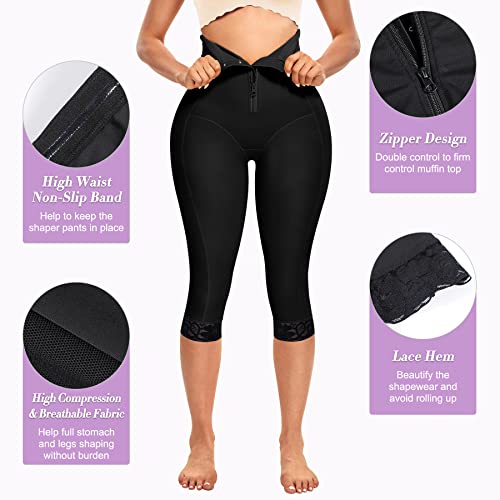 Meryosz Butt Lifter For Women Thigh Slimmer Shapewear High Waist Trainer Panties Tummy Control Body Shaper Compression Shorts (Black, Xl) #TOP1