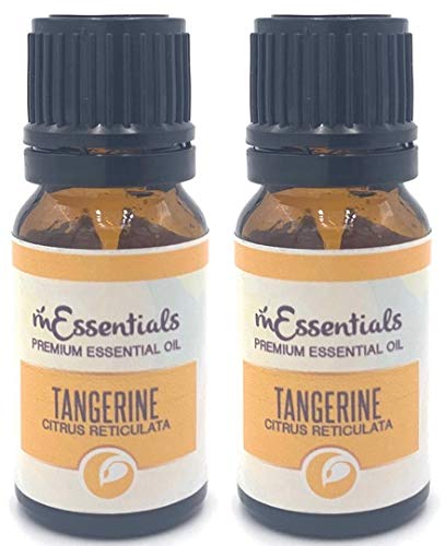 mEssentials Tangerine 100% Pure Essential Oil 2 Pack - 10ml, Therapeutic Grade