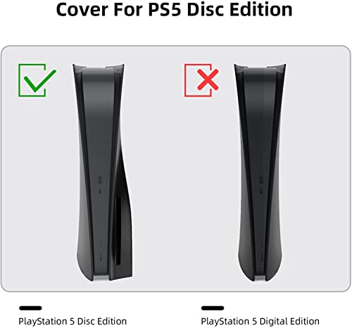 Image of New world for PS5 Faceplate, Faceplate for PS5 Disc Edition, Faceplate for PS5 CD Vesrion only for Fat Model First genration Model, Black