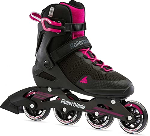 Rollerblade Damen Sirio 80 Inlineskate, Black/Raspberry, 230