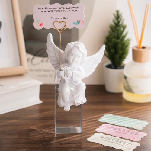 Estatua de Ángel con 50 Cartas de Versículos Bíblicos miniatura 6