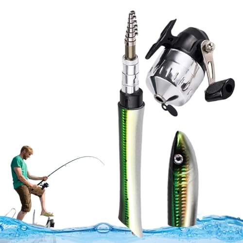 Canne à pêche portable pour randonnée et sorties nature en famille