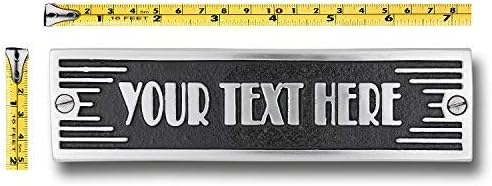 The Metal Foundry Custom Text Metal Door Sign. Art Deco Style Home Décor Accessories Door Or Wall Aluminium Plaque. Handmade In England.