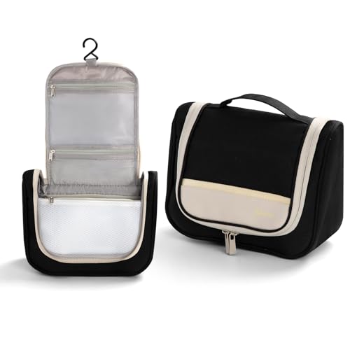 Posprica Hanging Toiletry Bag, Travel Cosmetic Bag with Multiple...