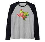 Texas Silhouette Cactus Femme Manche Raglan