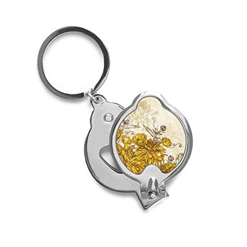 Ongle Cutter Trimmer Jaune Chrysanthème pour votre manucure de voyage quotidienne