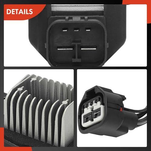 Image of A-Premium Front HVAC Blower Motor Resistor Compatible with Lincoln Models | for Town Car 2003-2011 - Replace# 3W1Z19E624AA