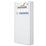 Dream On Me Nap Nest Crib and Toddler Mattress, Dual-Sided - Infants & Toddlers, Waterproof 5” Mattress with 88 Interwoven Coils, 75% Recycled Fiber, GREENGUARD Gold & BSA Certified – Daisy Dreams