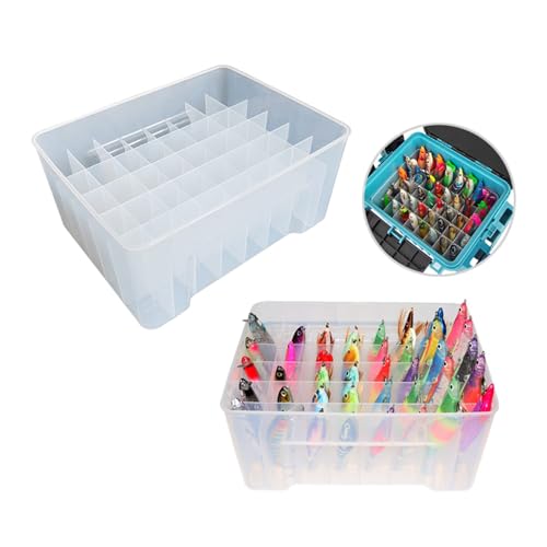Boîte de pêche avec 40 compartiments en plastique pour calmar et leurres - 3