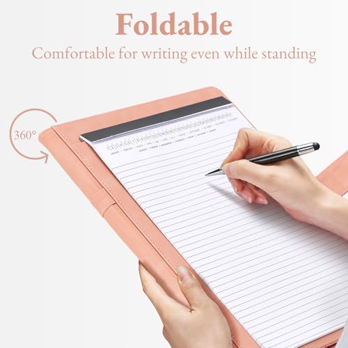 image for Mymazn Padfolio Portfolio Binder, Faux Leather Interview Resume Folder