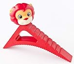 Pekasa Kids Door Stopper, Award Winning Design Heavy Duty Rubber Door Stops, Works on Any Floor Surface and Any Door Type, Fun Door Wedge Stop for Kids Room, Play Room or Family Room (Red Lion)