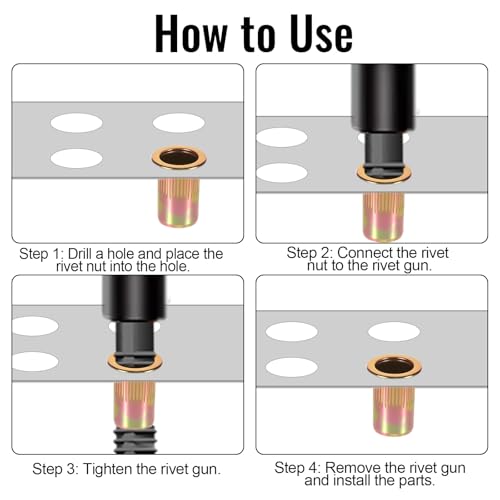 150 Stück Nietmuttern M5 Runde Flachkopf Gewinde Rivet Nutsert Cap Gewindenieten, Verzinkt Einschraubmutter Blindnietmuttern Hülsenmutter für Metallplatten Elektrogeräte
