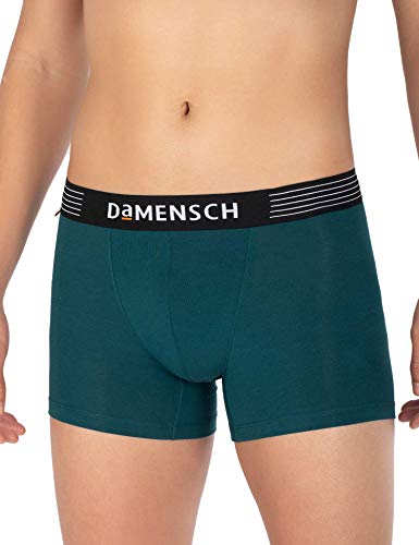 Image of DAMENSCH Men's Deo-Cotton Deodorizing Trunk- Pack of 2- Peony Blue, Iris Blue- Medium