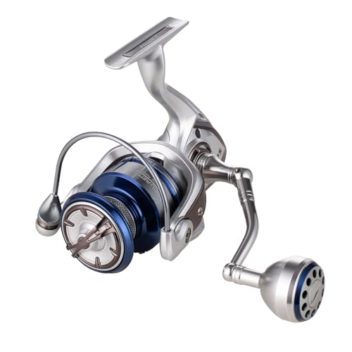 Accuretta Saltwater Spinning Reel,13+1BB Ultra Smooth Saltwater Fishing Reels,Powerful Carbon Drag,CNC Aluminum Spool & Handle