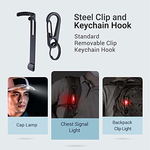 Nextorch Led Flashlight Keychain/Clip-On Mini Edc Pocket-Sized Type-C Rechargeable Key Ring Flashlight With 7 Lighting Modes Perfect For Camping Emergency Outdoor #TOP7