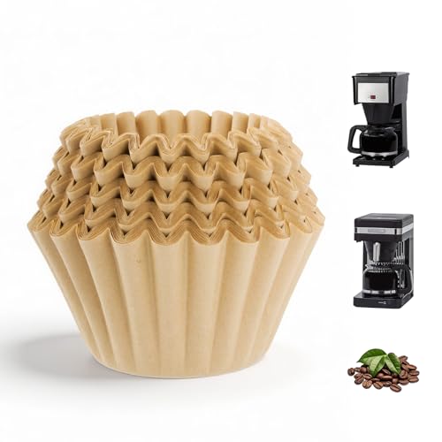 Disposable Paper Coffee Filters 8-12 Cup Basket Compatible with Bunn