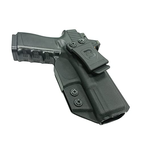 B Bluetac IWB Holster Fits Glock 19/MOS/19X/23/25/32/44/45 in Right Hand, Works with Various Optics Sight (Right)