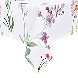 PFLEGEN: Die Konstruktion von dem Tischtuch ist maschinenwaschbar und bei niedriger Temperatur Bügeln. leicht zu reinigen, Tischtuch lässt sich auch mit feuchtem Lappen abwischen.