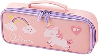 Maomaoyu Pencil Case Large Capacity, Pencil Case for Girls, Back to School Supplies, Unicorn Pen Box for Women, Teenagers, School & Office (Pink)