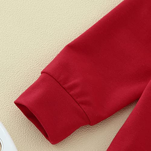 Moletom infantil infantil com estampa de letras de manga comprida para meninos e meninas com laço, V