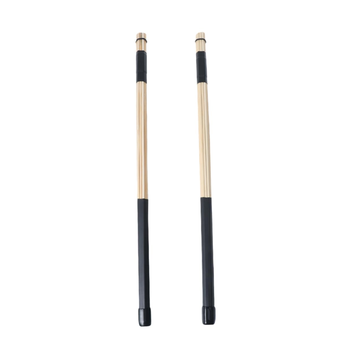 BESPORTBLE Rod Drum Brushes Sticks Lightweight Jazz Drum Brushes for Folk Music Performance Black Color for Beginner and Professional Drummers