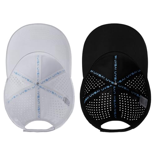 Image of UPF 50+ Performance Water Resistant Baseball Cap Lightweight Breathable Hat Golf Running Boat Hiking for Men Women