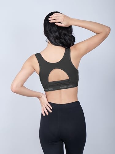 Image of BODYSIZE Women's Everyday Wear Wire Free Padded Sports Bra SF-28 (Heavily Padded, Gym, Yoga Bra) | Everyday Wear, Sweat Absorbent, Soft Cotton Fabric for Ultimate Comfort (B Cup)