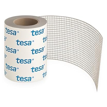 Foto di Dpm tapes – Nastro adesivo ripara zanzariere in fibra di vetro con adesivo Tesa, resistente a umidità, caldo e freddo – Ripara strappi in modo rapido e duraturo (50 mm x 1 m)